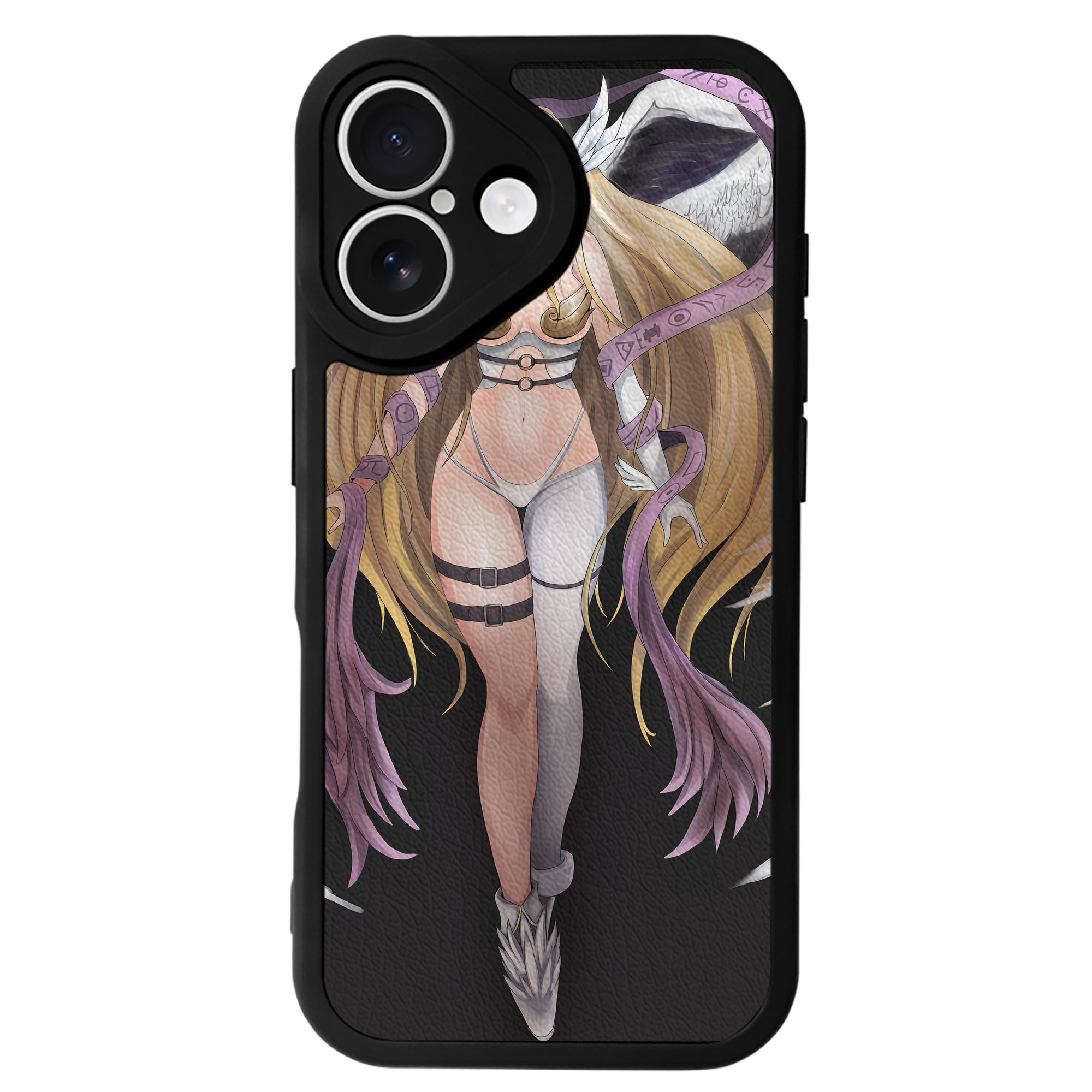 （画像用） Digimon デジタルモンスター/デジモン 【iPhone 16シリーズ対応】シリコンスマホケース（レザー調） 材質：シリコン